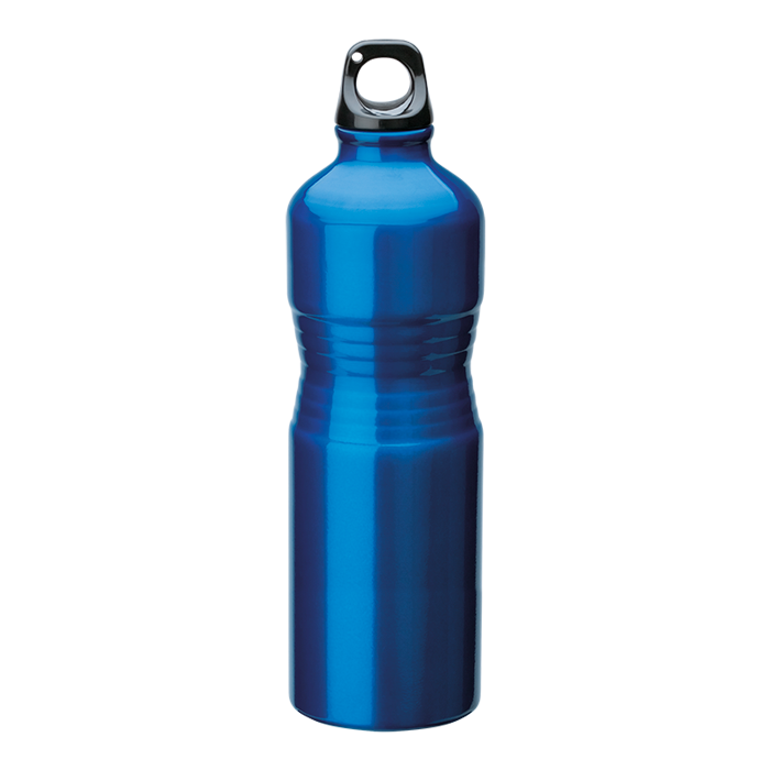BW0025 - 680ml Shaped Aluminium Water Bottle Blue / STD / Regular - Drinkware