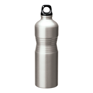 BW0025 - 680ml Shaped Aluminium Water Bottle Silver / STD / 