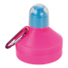 BW3879 - 600ml Collapsible Water Bottle with Carabiner Clip Pink / STD / Last Buy - Drinkware