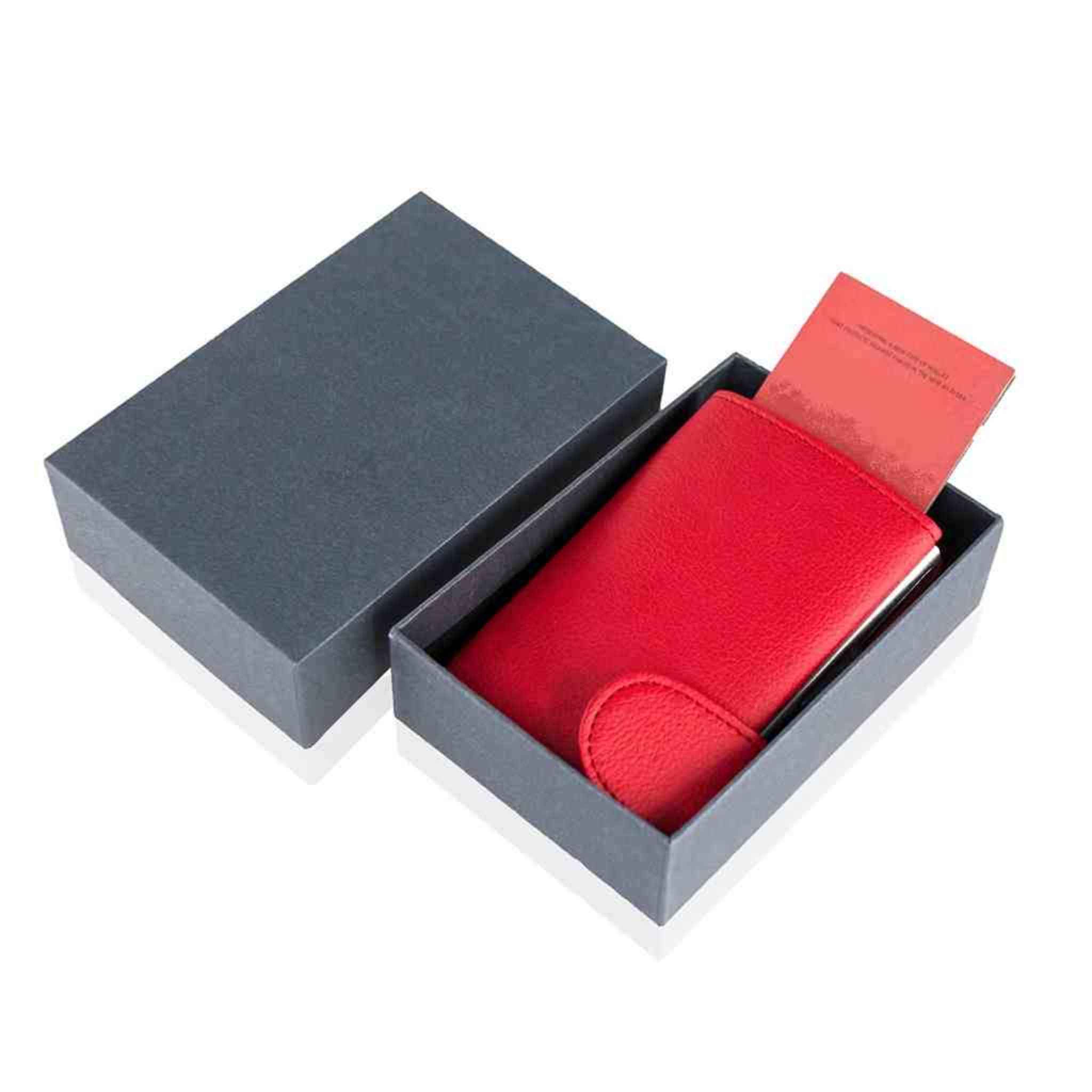 Card holder and wallet with packaging box