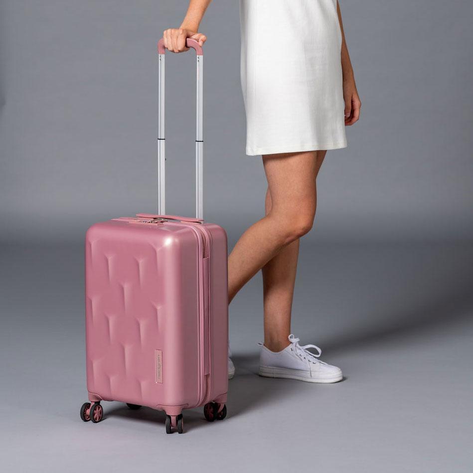 Carve 20"/55cm Cabin Spinner | Blush-Suitcases