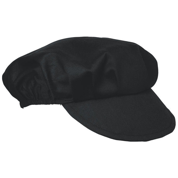 Chef Deli Cap Black / STD / Last Buy - Chef’s Hats
