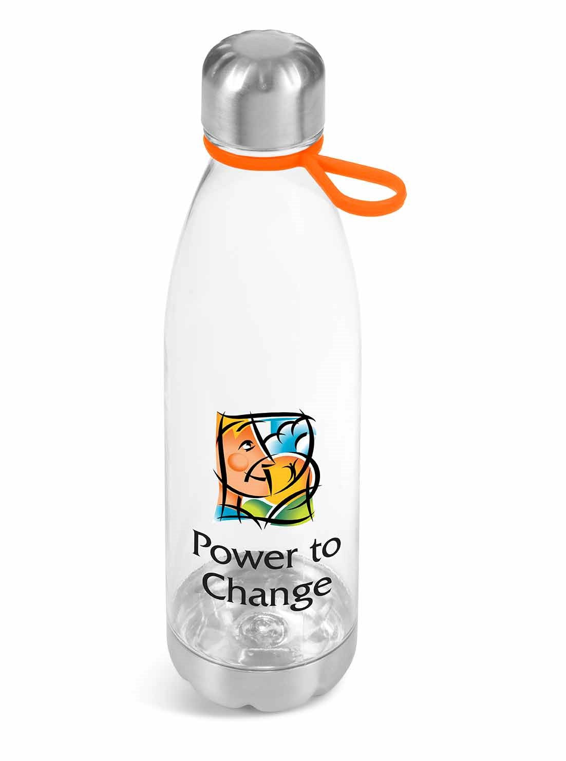 Clearview Plastic Water Bottle - 750ml Orange / O - Bottles