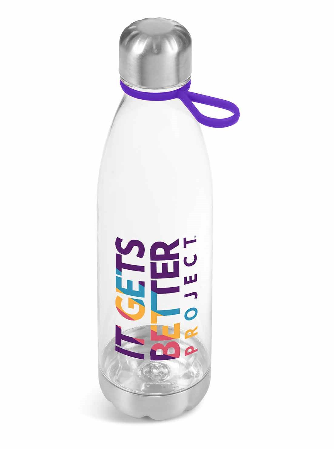 Clearview Plastic Water Bottle - 750ml Purple / P - Bottles
