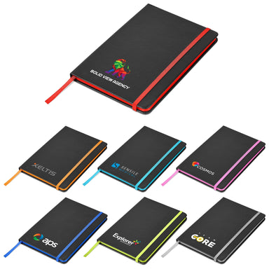 Colour-Edge A5 Hard Cover Notebook-Orange-O