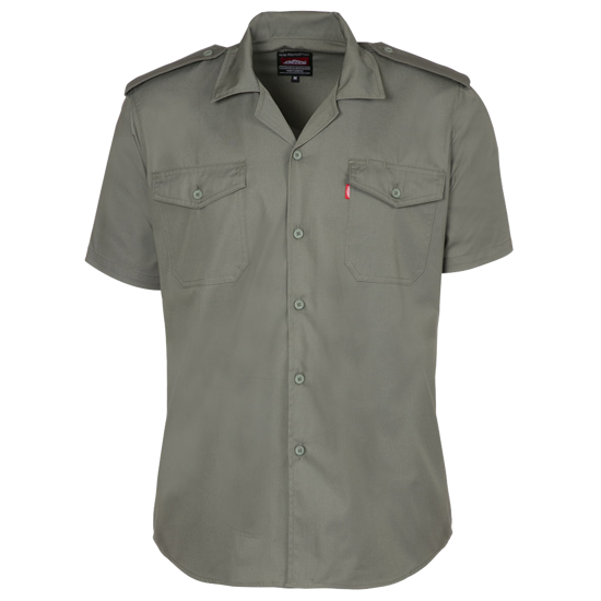 Combat Short Sleeve Work Shirt Olive / 2XL - High Grade Shirts