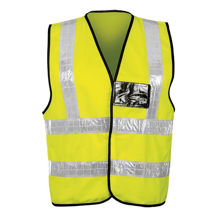 Contract PVC Waistcoat Safety Yellow / SML / Regular - High Visibility