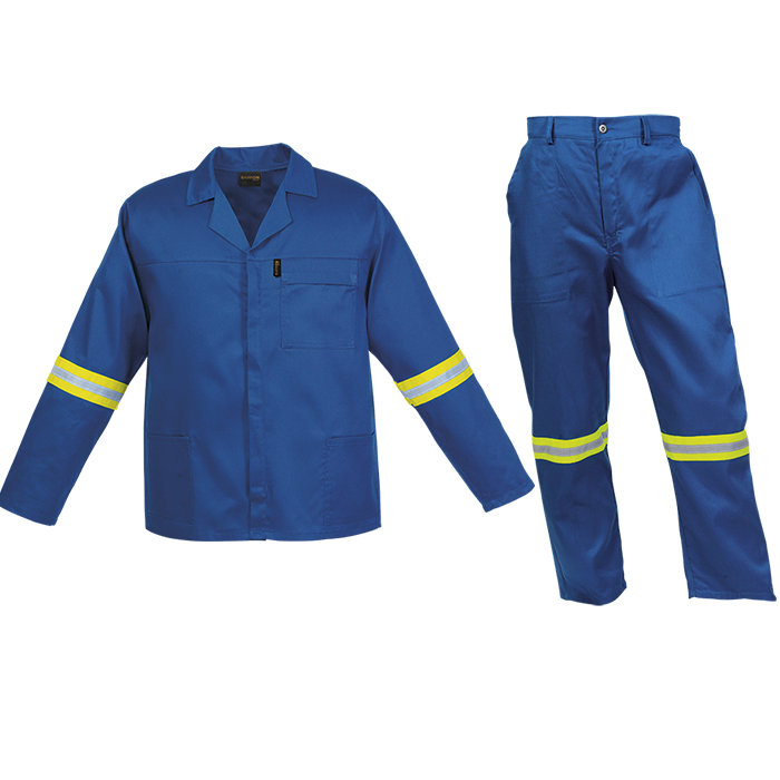 Creative Budget Poly Cotton Conti Suit with Reflective Royal / J32 / Regular - Protective Outerwear
