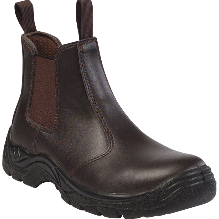 Barron Chelsea Safety Boot  Brown / Size 10 / Regular