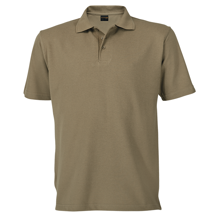 Creative Pique Knit Golf Shirt Khaki / 3XL / Regular - Shirts