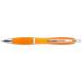 Curved Design Ballpoint Pen with Coloured Barrel Orange / STD / Regular - Writing Instruments