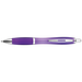 Curved Design Ballpoint Pen with Coloured Barrel Purple / STD / Regular - Writing Instruments