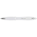 Curved Design Ballpoint Pen with Coloured Barrel White / STD / Regular - Writing Instruments