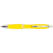Curved Design Ballpoint Pen with Coloured Barrel Yellow / STD / Regular - Writing Instruments