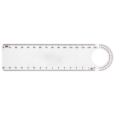 15cm Ruler with Protractor Neutral / STD / Regular - Writing Instruments