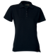 200g Ladies Pique Knit Golfer Black / XS / Regular - Golf Shirts