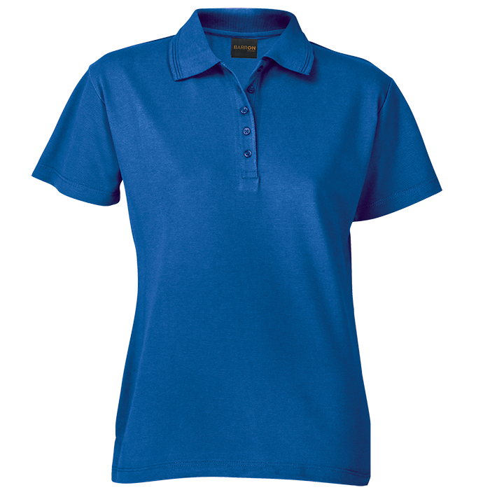 200g Ladies Pique Knit Golfer Royal / XS / Regular - Golf Shirts
