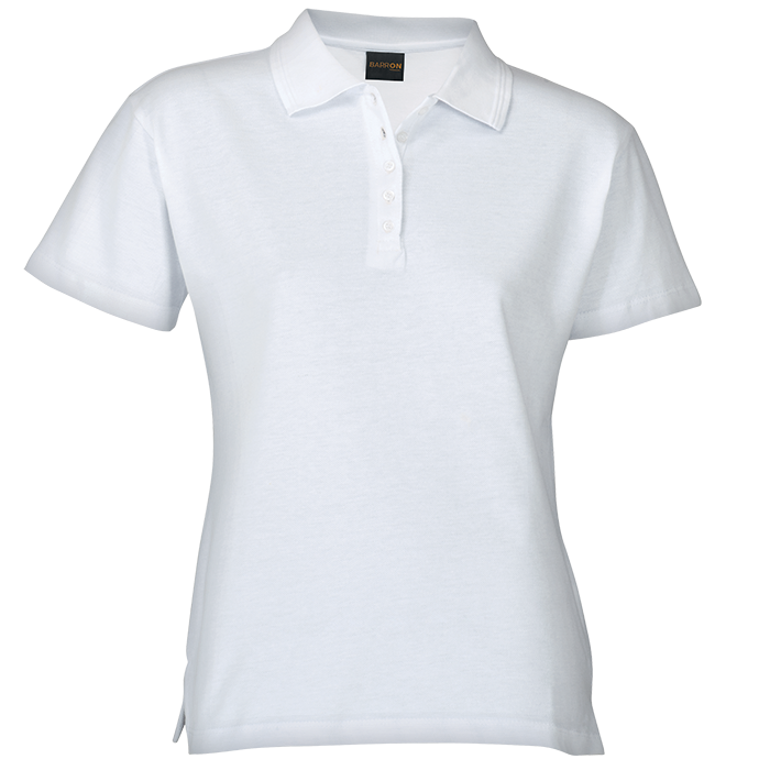200g Ladies Pique Knit Golfer White / XS / Regular - Golf Shirts