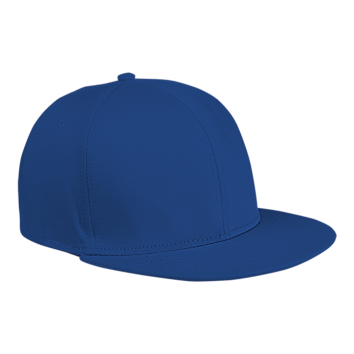 6 Panel Flat Peak Cap  Royal / STD / Last Buy - Caps