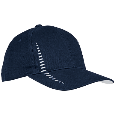 6 Panel Empire Cap  Navy/White / STD / Regular - Caps