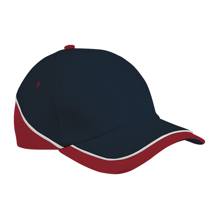 6 Panel Trio Cap  Navy/Red/White / STD / Regular - 