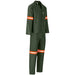 Acid Resistant Polycotton Conti Suit - Reflective Arm Legs & Back - Orange Tape