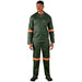 Acid Resistant Polycotton Conti Suit - Reflective Arm & Legs - Orange Tape - Work Safety Protective Gear