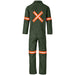 Acid Resistant Polycotton Conti Suit - Reflective Arm Legs & Back - Orange Tape