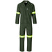 Acid Resistant Polycotton Conti Suit - Reflective Arm & Legs - Yellow Tape
