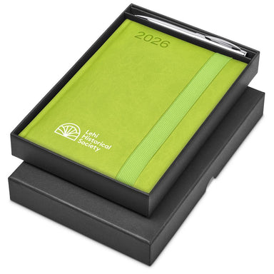 Advantage A5 2026 Diary & Cypher Pen Set LIME - Diaries 2026,Diaries 2026,Diary Sets