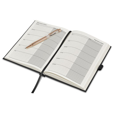Advantage A5 2026 Diary & Hailey Pen Set BLACK - Diaries 2026,Diaries 2026,Diary Sets