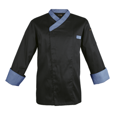 African Chef Jacket XS / Black/Royal - Chef’s Jackets