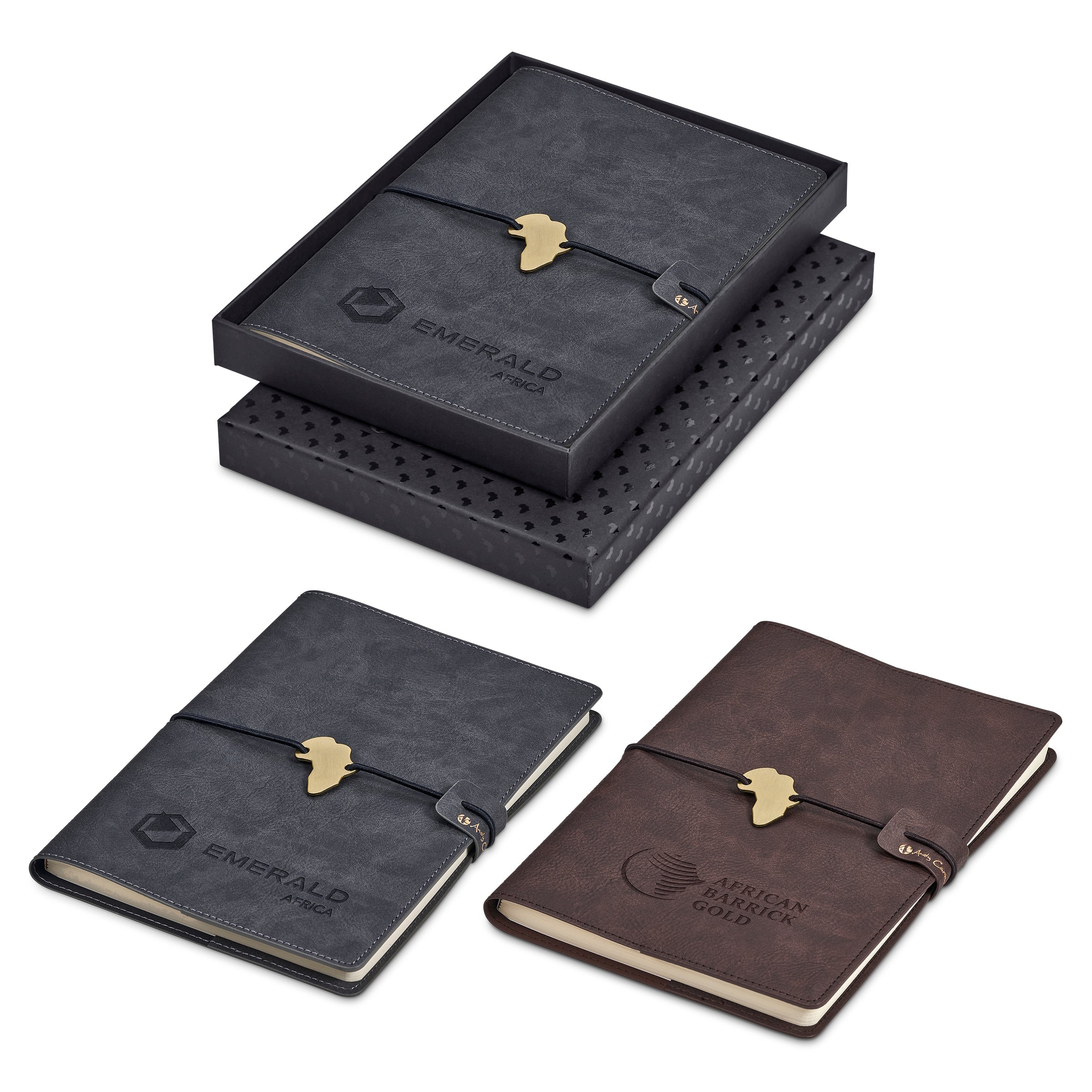 Afrique Cowskine A5 Soft Cover Notebook Brown / BN