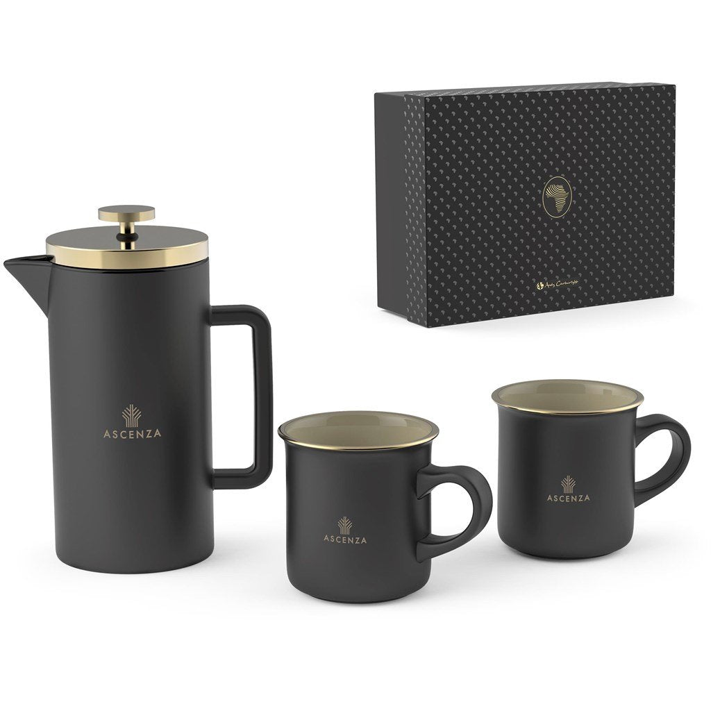 Afrique Dusk Coffee Press & Mug Set Black / BL - Mugs