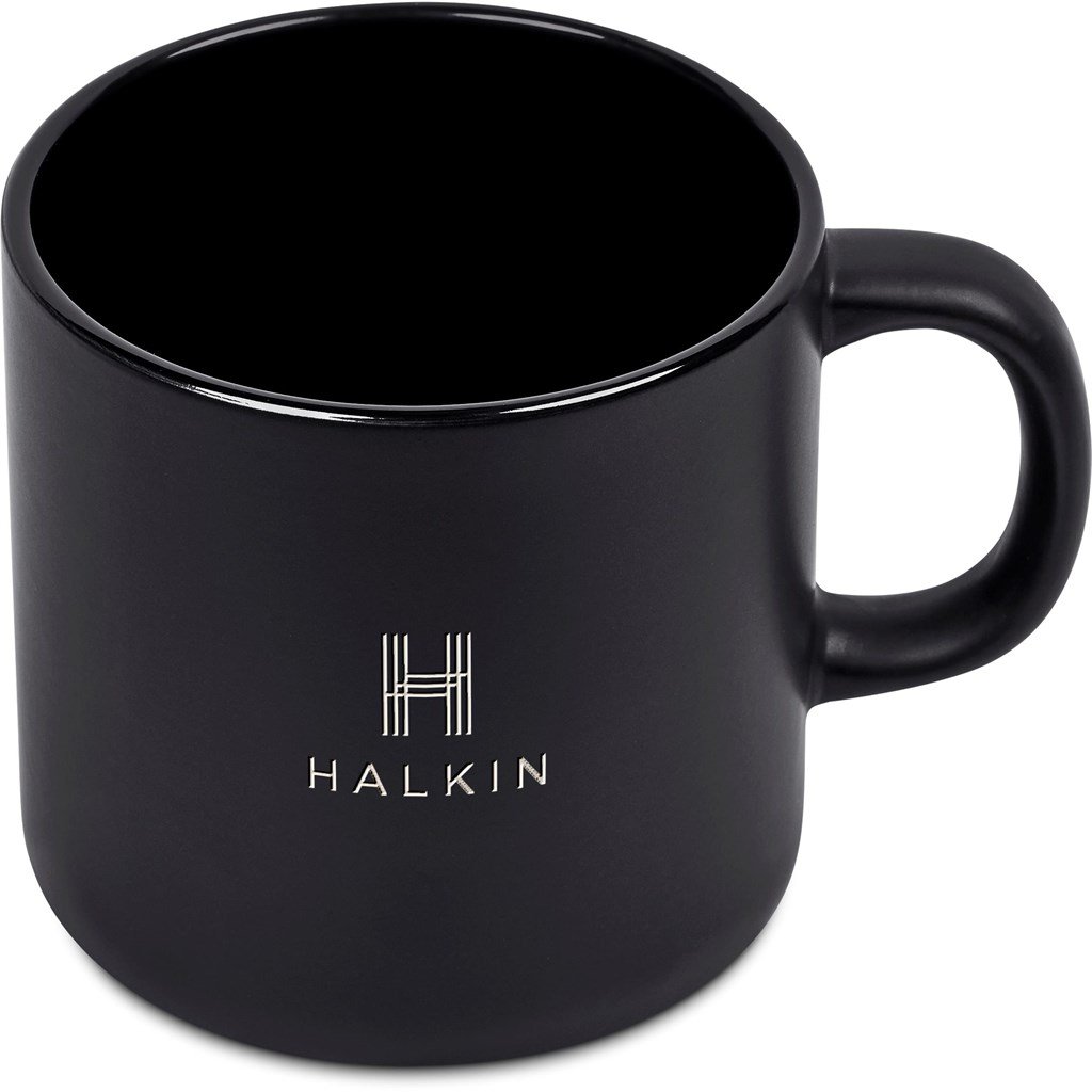 Aletina Ceramic Coffee Mug – 400ml BLACK - Mugs,Drinkware