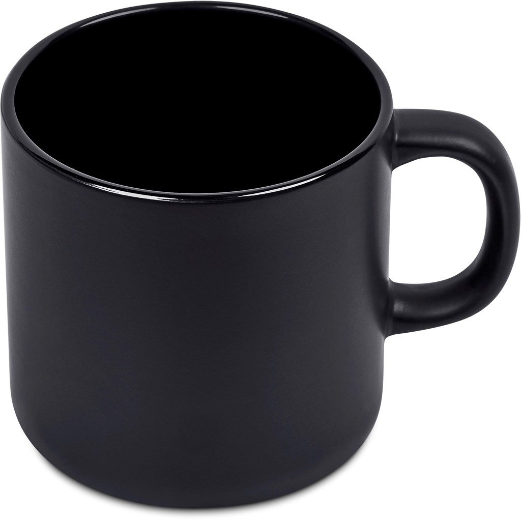 Aletina Ceramic Coffee Mug – 400ml BLACK - Mugs,Drinkware