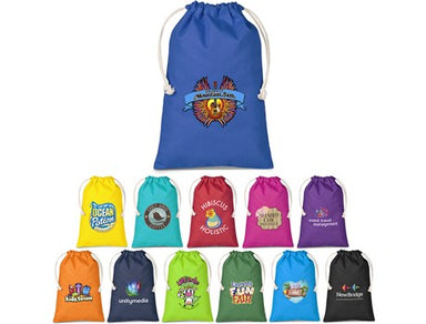 Allsorts Midi Cotton Drawstring Pouch-Gift Bags