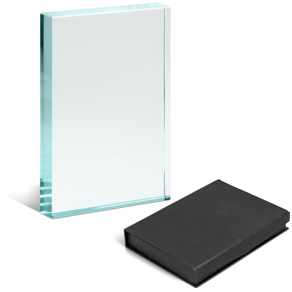 Custom Allstar Glass Award Transparent/Frosted White / T - Trophies