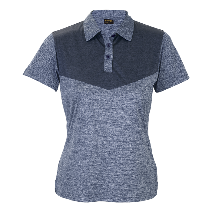 Alto Golfer Ladies Navy Melange / XS / Last Buy - Golf Shirts