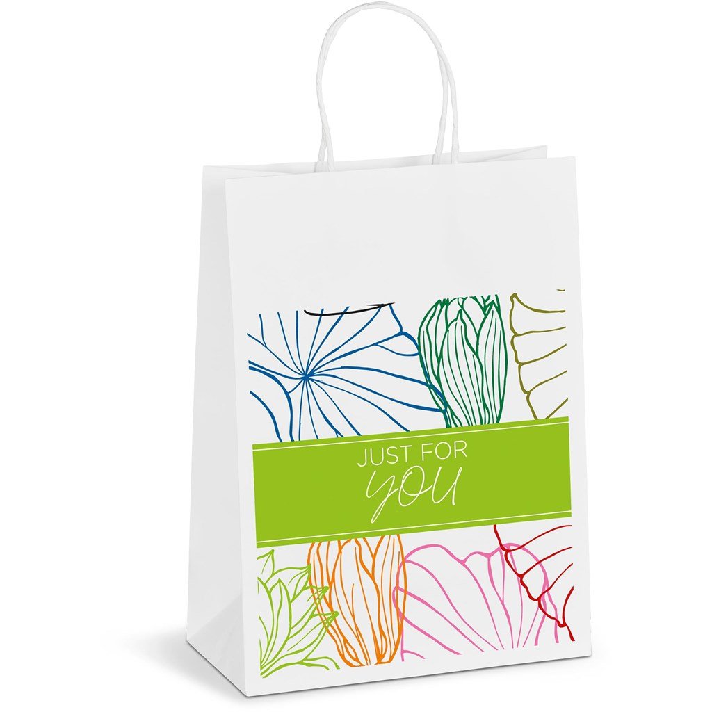 Animated Midi Gift Bag 200gsm Solid White / SW