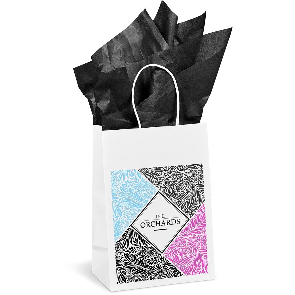 Animated Mini Gift Bag 200gsm Solid White / SW