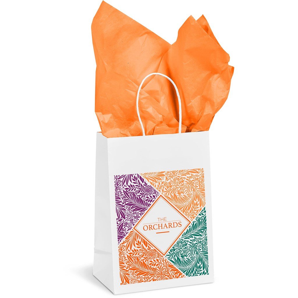 Animated Mini Gift Bag 200gsm Solid White / SW