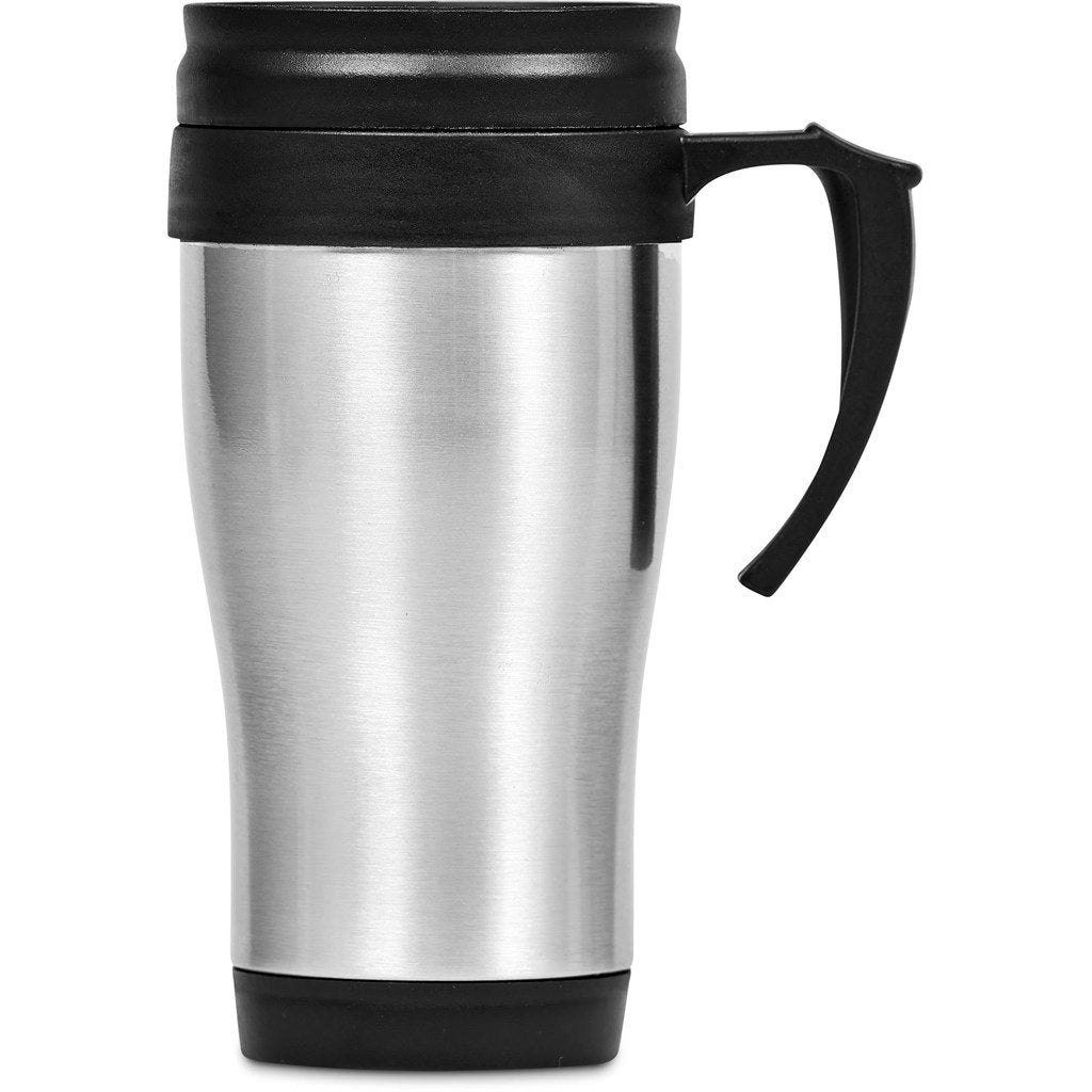 Arabica Stainless Steel & Plastic Double-Wall Mug - 450ml Silver / S - Mugs