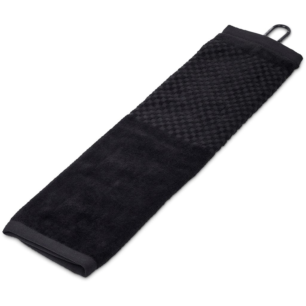 Arcadia Tri-Fold Golf Towel BLACK - Golf,Sports and Wellness,Golf Day Ideas,Sports And Wellness