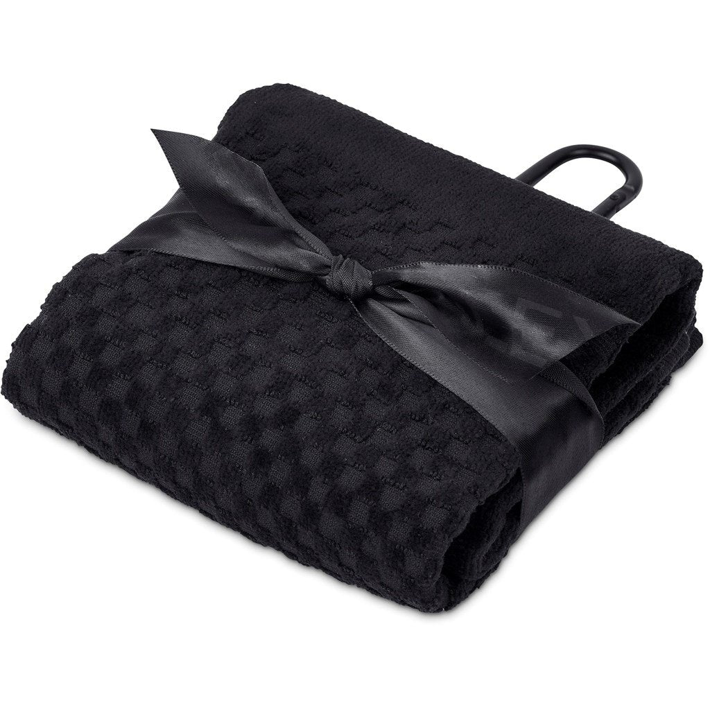 Arcadia Tri-Fold Golf Towel BLACK - Golf,Sports and Wellness,Golf Day Ideas,Sports And Wellness