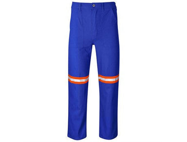 Artisan Premium 100% Cotton Pants - Reflective Legs - Orange Tape-