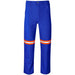 Artisan Premium 100% Cotton Pants - Reflective Legs - Orange Tape 32 / Royal Blue / RB