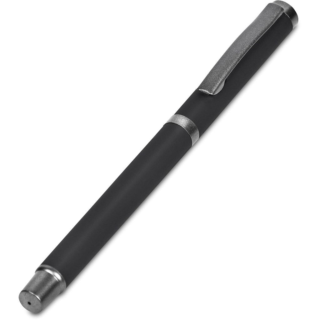 Asos Rollerball in Pouch BLACK - Metal Pens,Writing Instruments