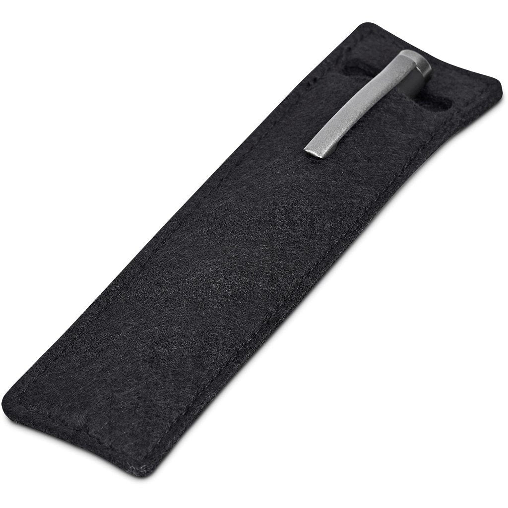 Asos Rollerball in Pouch BLACK - Metal Pens,Writing Instruments