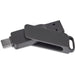 Atraxia Dual Flash Drive – 64GB / Gun Metal / GM